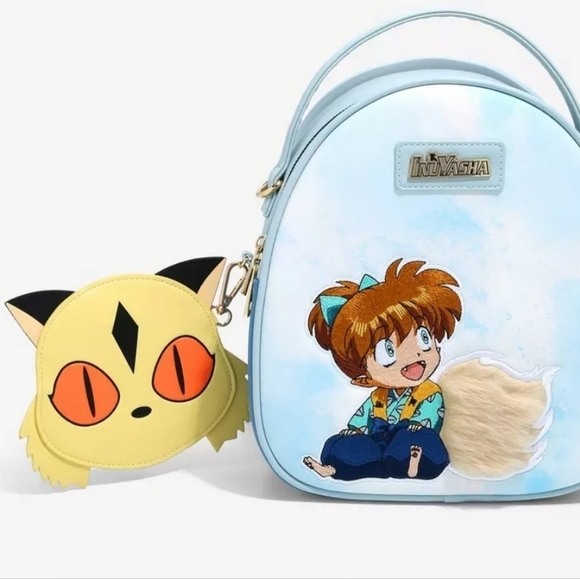 Inuyasha backpack Convertible shippo tail with kirara coin purse - Picture 1 of 10